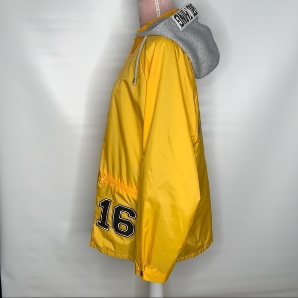 TOPSHOP bright yellow rain jacket. - Picture 6 of 11